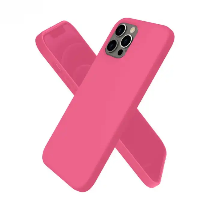 İphone 12 Pro Kılıf First Silikon - Pembe