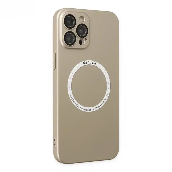 İphone 12 Pro Kılıf Jack Magneticsafe Lens Silikon - Gold