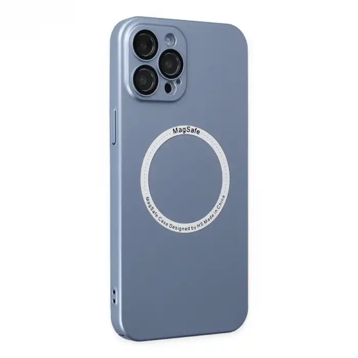 İphone 12 Pro Kılıf Jack Magneticsafe Lens Silikon - Sierra Blue