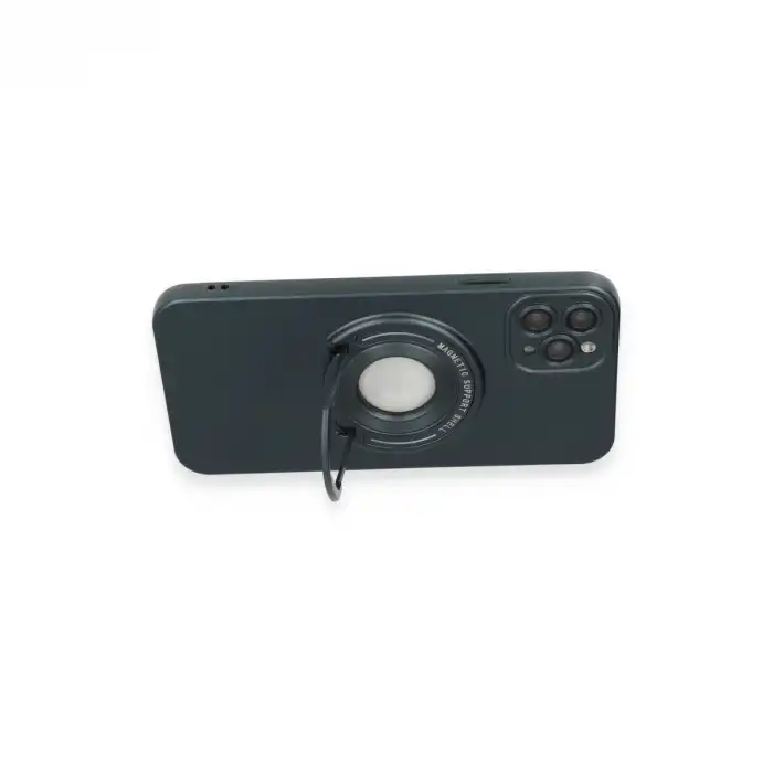İphone 12 Pro Kılıf Lukka Magneticsafe Kapak - Koyu Yeşil