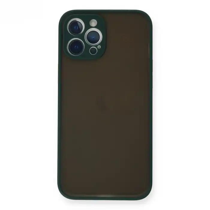 İphone 12 Pro Kılıf Montreal Silikon Kapak - Yeşil