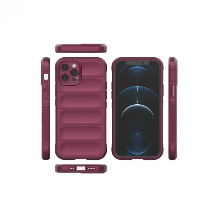 İphone 12 Pro Kılıf Optimum Silikon - Bordo