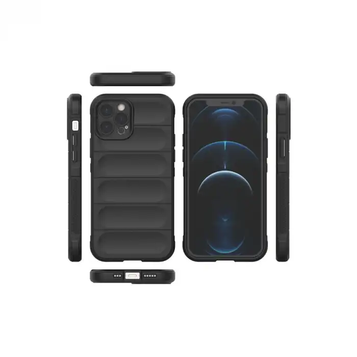 İphone 12 Pro Kılıf Optimum Silikon - Siyah