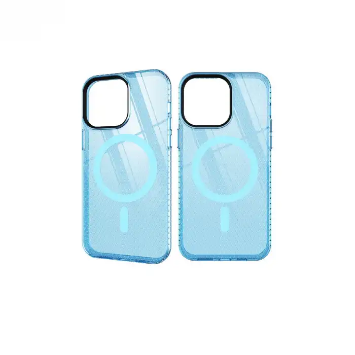 İphone 12 Pro Max Kılıf Beta Magneticsafe Silikon - Mavi