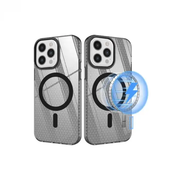 İphone 12 Pro Max Kılıf Beta Magneticsafe Silikon - Siyah