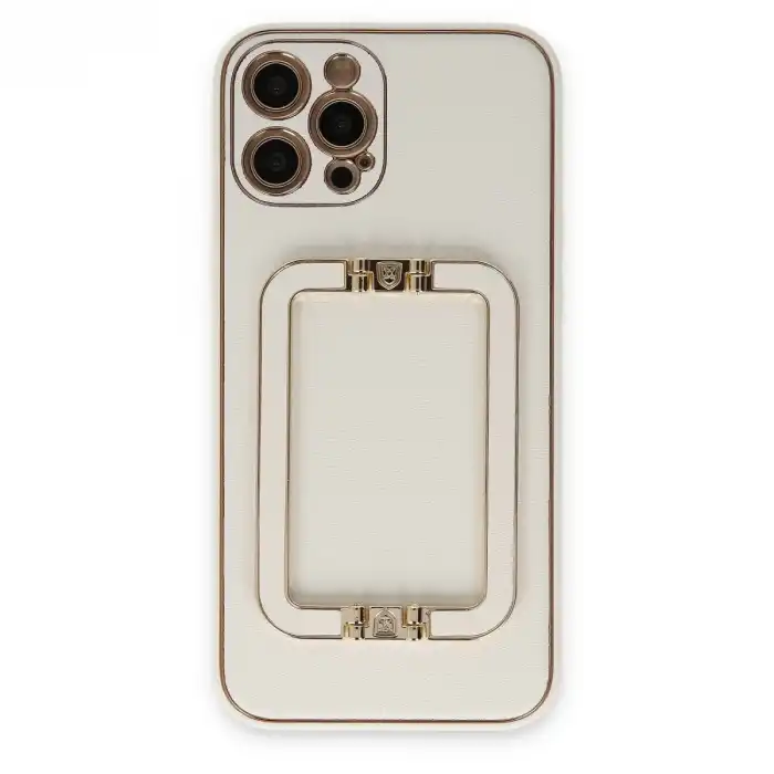 İphone 12 Pro Max Kılıf Coco Elit Kapak - Beyaz