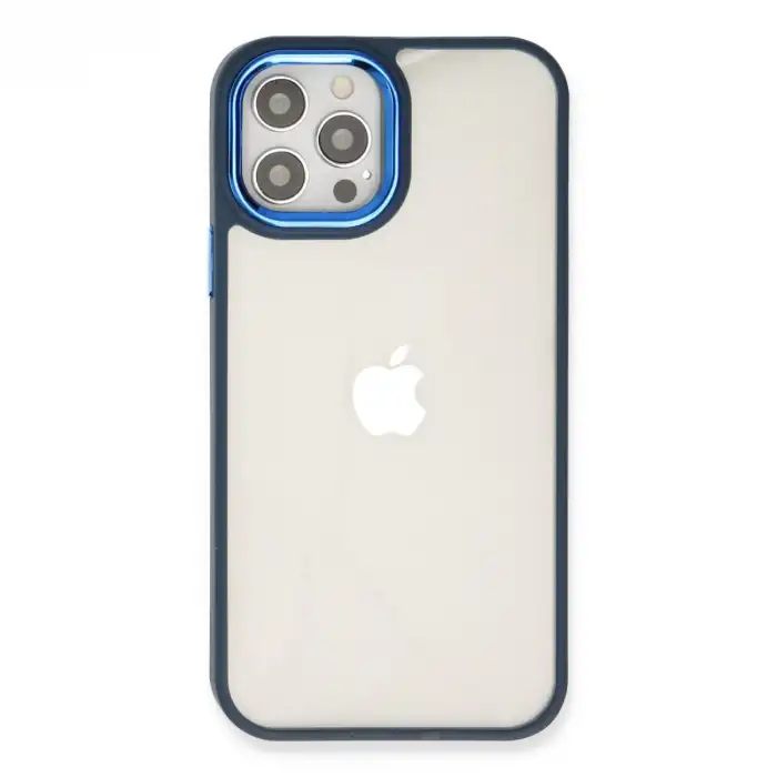 İphone 12 Pro Max Kılıf Dora Kapak - Mavi