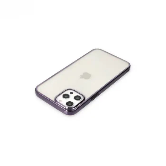 İphone 12 Pro Max Kılıf Element Silikon - Mor