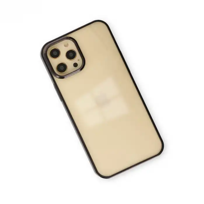 İphone 12 Pro Max Kılıf Element Silikon - Siyah