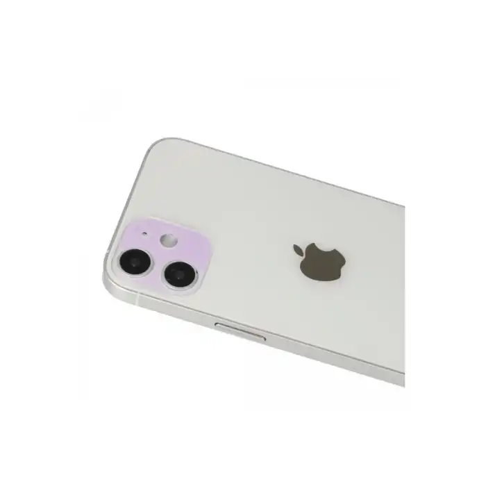 İphone 12 Rainbow Kamera Lens Koruma Cam - Mor