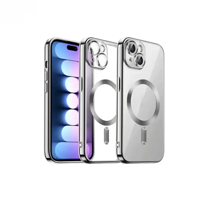İphone 13 Kılıf Kross Magneticsafe Kapak - Gümüş