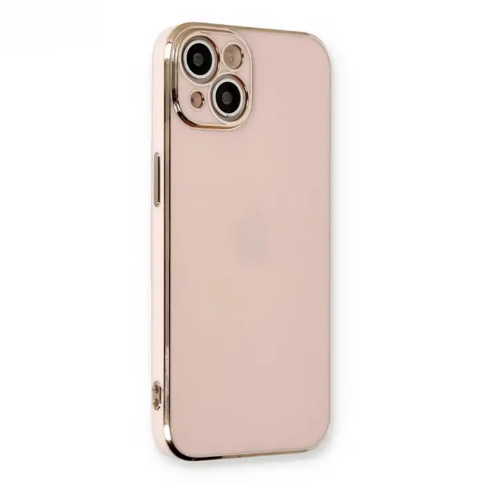 İphone 13 Kılıf Volet Silikon - Pembe