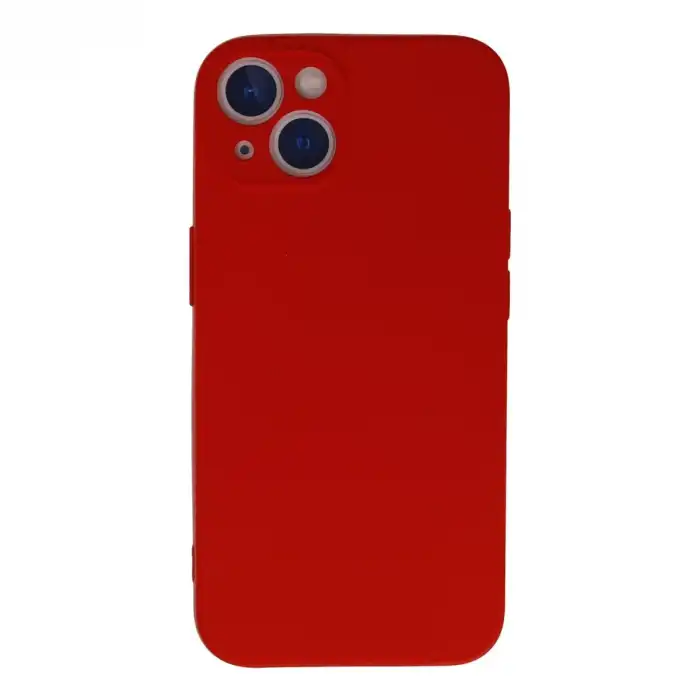 İphone 13 Mini Kılıf Nano İçi Kadife Silikon - Kırmızı