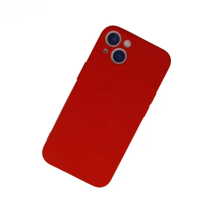 İphone 13 Mini Kılıf Nano İçi Kadife Silikon - Kırmızı