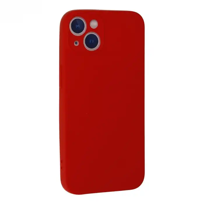 İphone 13 Mini Kılıf Nano İçi Kadife Silikon - Kırmızı