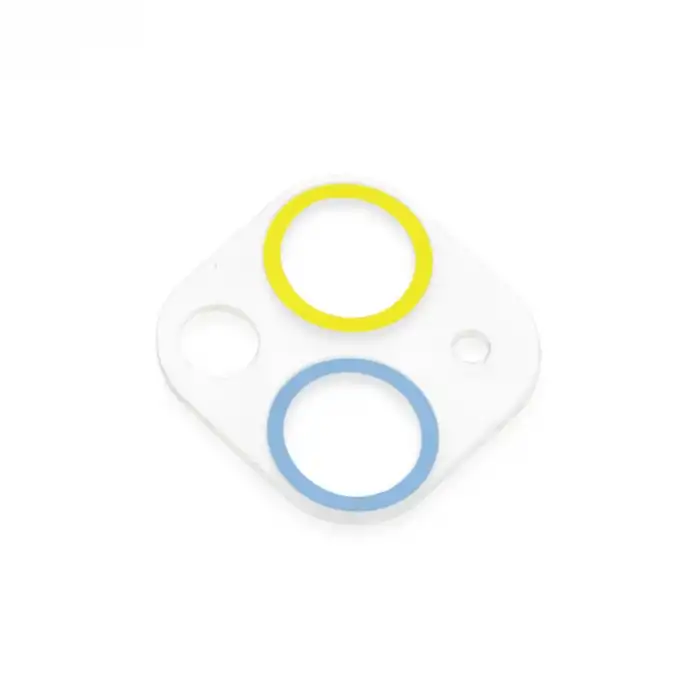 İphone 13 Mini Renkli Kamera Lens Koruma Cam - Sarı-mavi