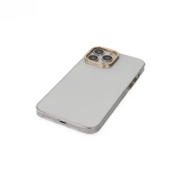 İphone 13 Pro Kılıf Anka Pc Sert Metal Kapak - Şeffaf