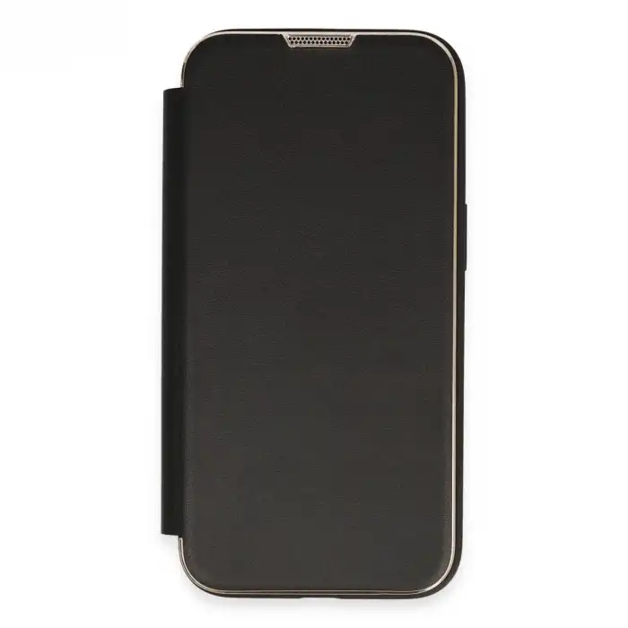 İphone 13 Pro Kılıf Dolpin Kapaklı - Siyah