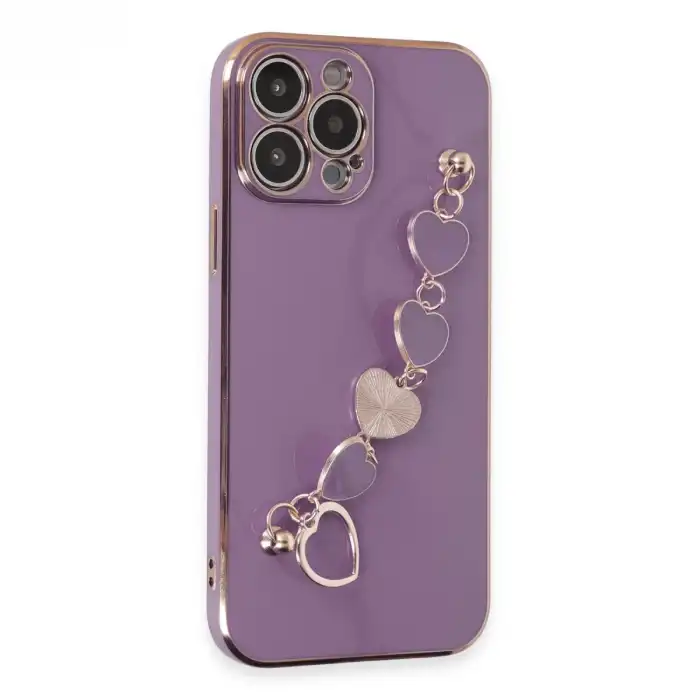 İphone 13 Pro Kılıf Esila Silikon - Mor