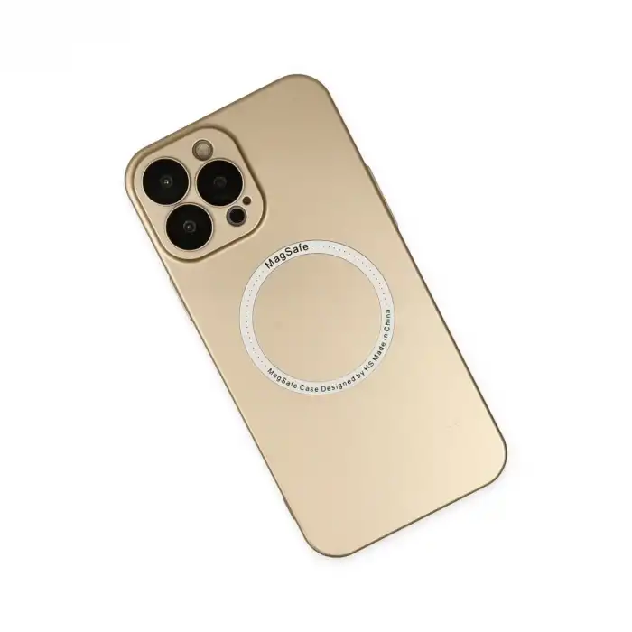 İphone 13 Pro Kılıf Jack Magneticsafe Lens Silikon - Gold