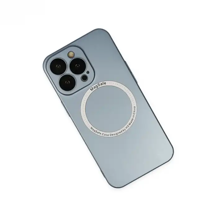 İphone 13 Pro Kılıf Jack Magneticsafe Lens Silikon - Sierra Blue