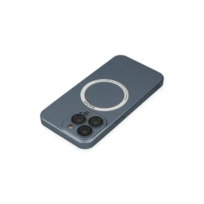 İphone 13 Pro Kılıf Jack Magneticsafe Lens Silikon - Sierra Blue