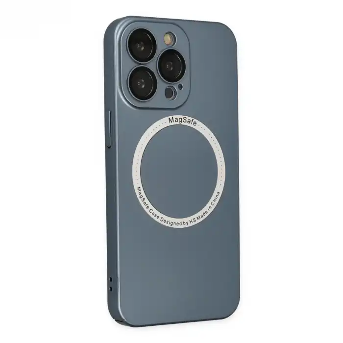 İphone 13 Pro Kılıf Jack Magneticsafe Lens Silikon - Sierra Blue
