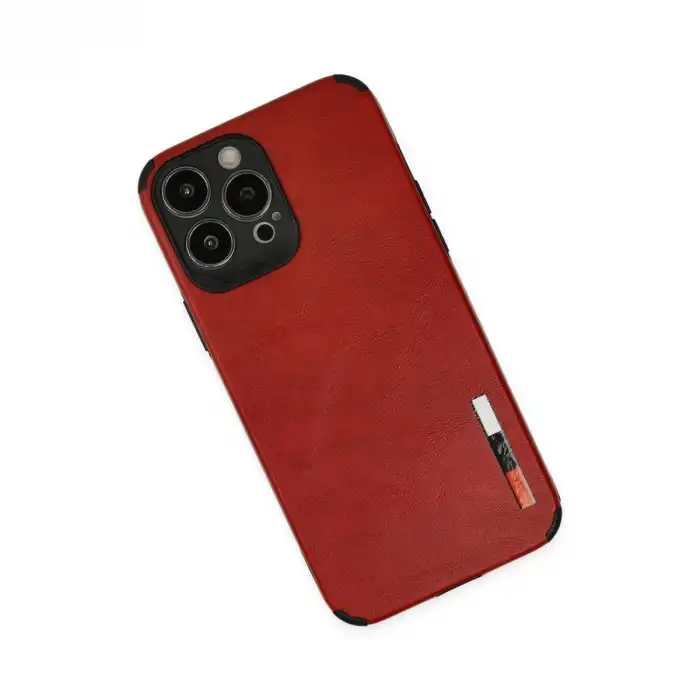 İphone 13 Pro Kılıf Loop Deri Silikon - Kırmızı