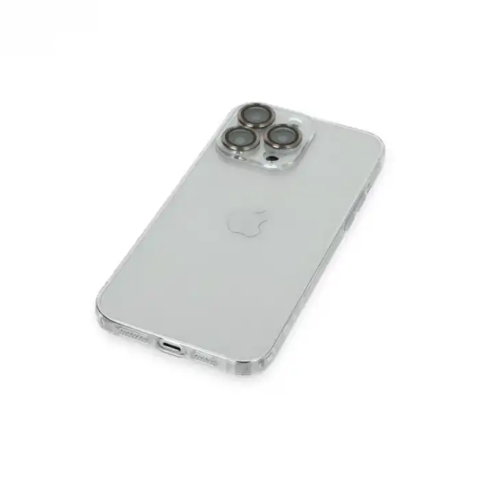 İphone 13 Pro Kılıf Luko Lens Silikon - Gold