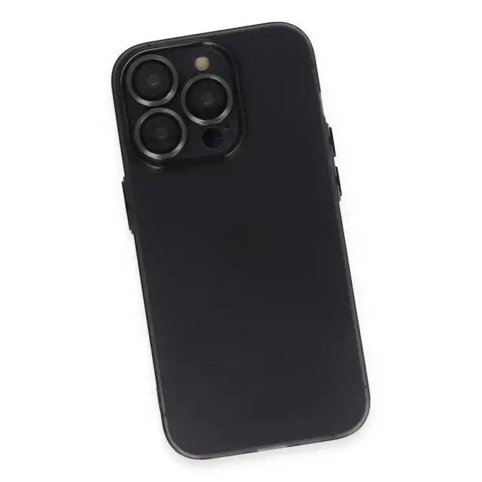 İphone 13 Pro Kılıf Luko Lens Silikon - Siyah
