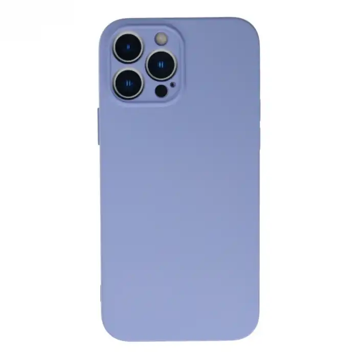 İphone 13 Pro Kılıf Nano İçi Kadife Silikon - Lila