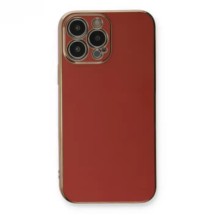 İphone 13 Pro Kılıf Volet Silikon - Kırmızı