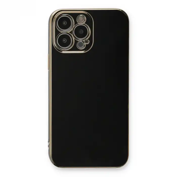 İphone 13 Pro Kılıf Volet Silikon - Siyah