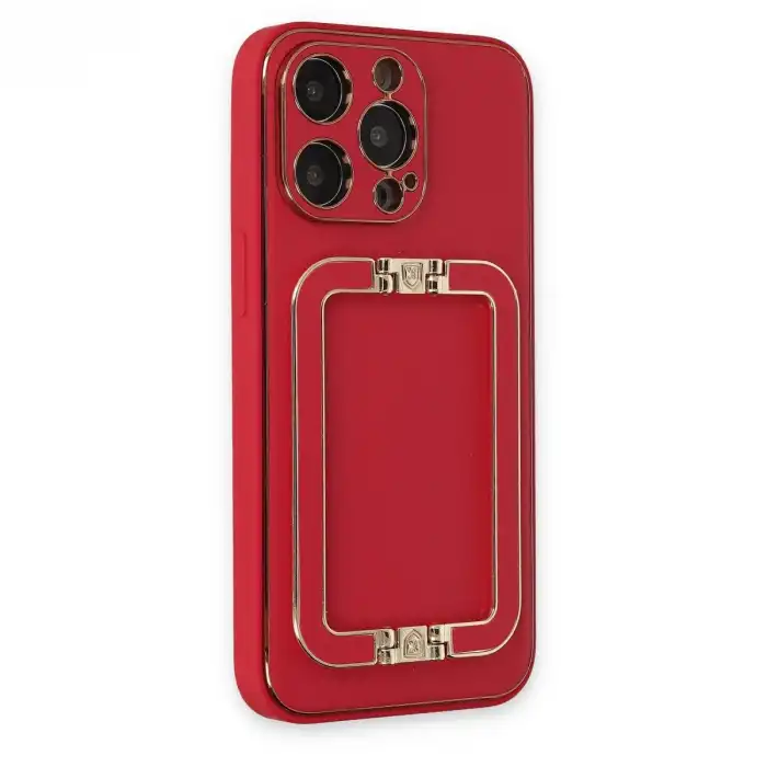 İphone 13 Pro Max Kılıf Coco Elit Kapak - Kırmızı