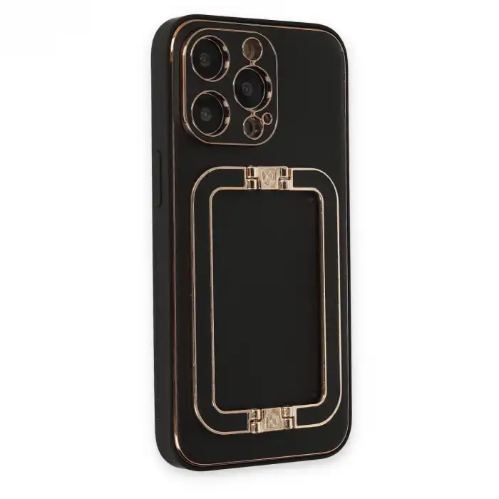 İphone 13 Pro Max Kılıf Coco Elit Kapak - Siyah