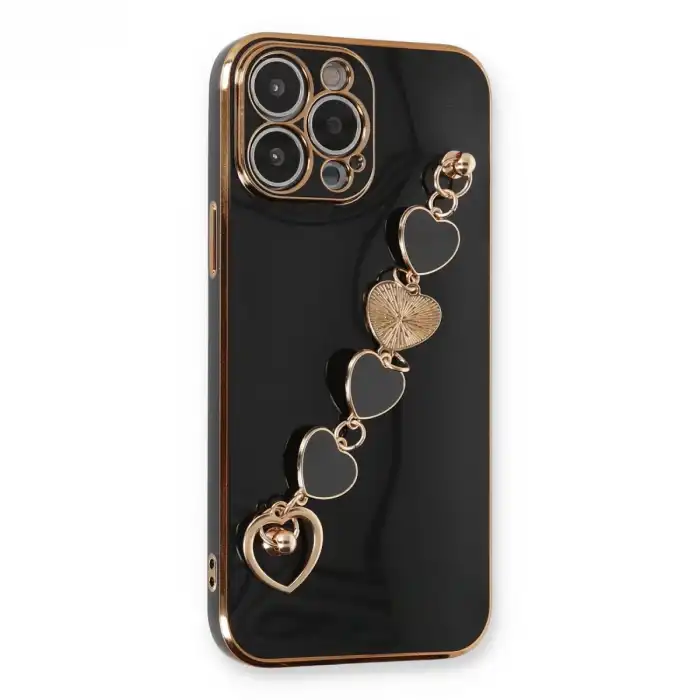 İphone 13 Pro Max Kılıf Esila Silikon - Siyah