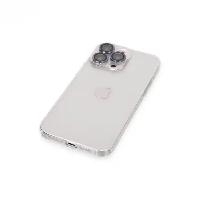 İphone 13 Pro Max Kılıf Luko Lens Silikon - Sierra Blue