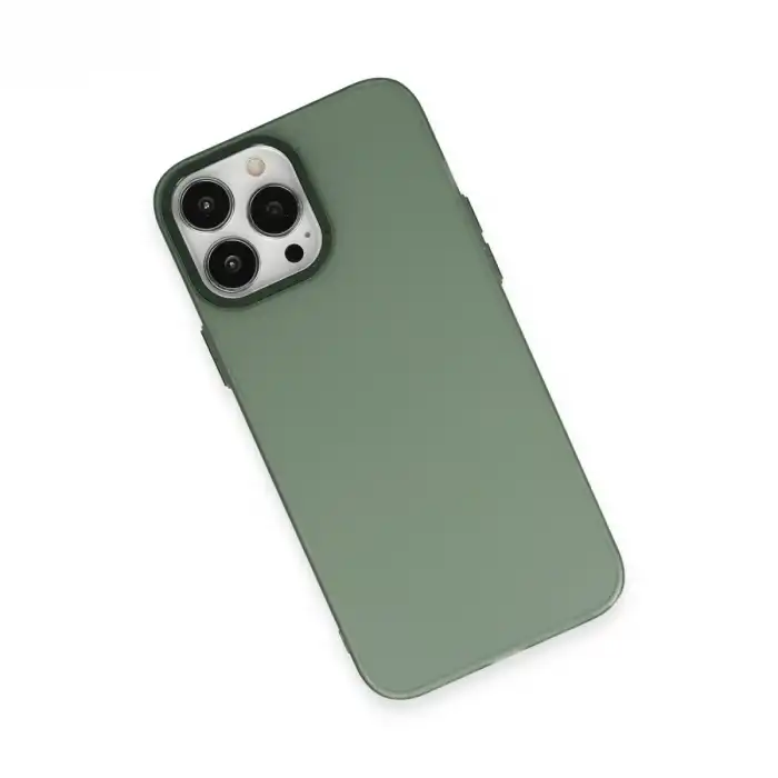 İphone 13 Pro Max Kılıf Modos Metal Kapak - Koyu Yeşil