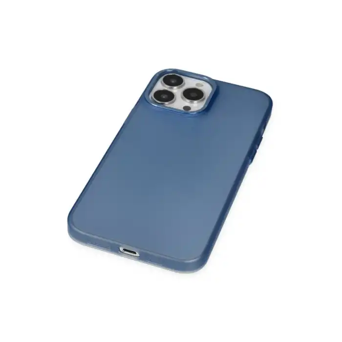 İphone 13 Pro Max Kılıf Modos Metal Kapak - Lacivert