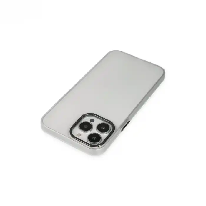İphone 13 Pro Max Kılıf Modos Metal Kapak - Şeffaf