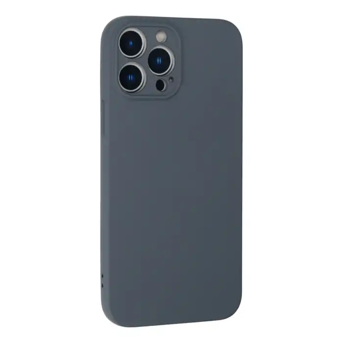 İphone 13 Pro Max Kılıf Nano İçi Kadife Silikon - Gri