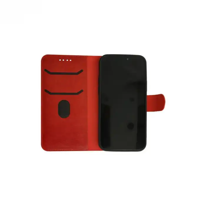 İphone 13 Pro Max Kılıf Trend S Plus Kapaklı Kılıf - Kırmızı