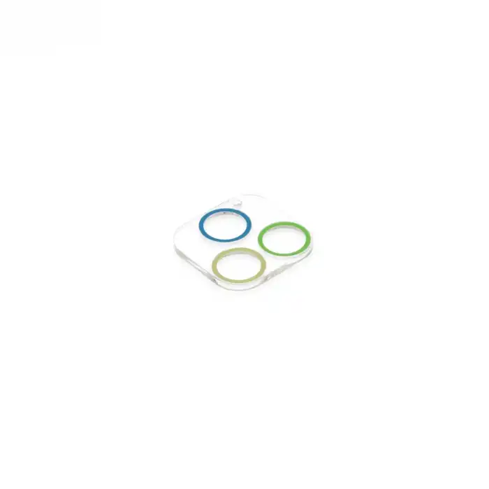 İphone 13 Pro Max Renkli Kamera Lens Koruma Cam - Yeşil-sarı