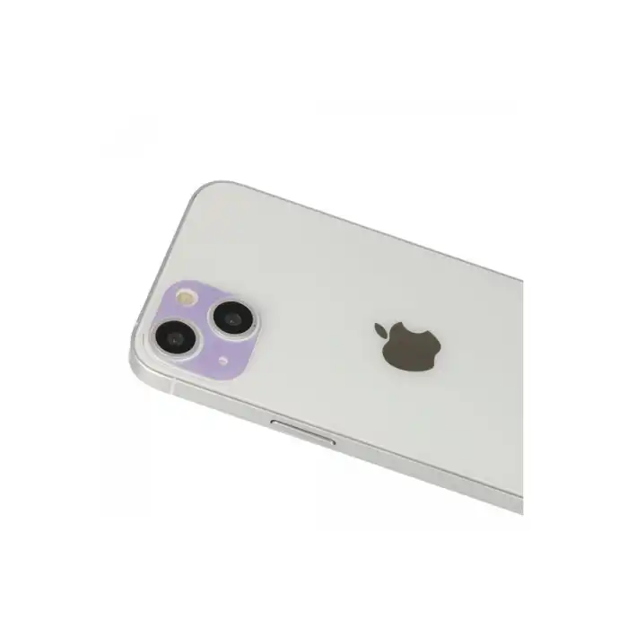 İphone 13 Rainbow Kamera Lens Koruma Cam - Mor