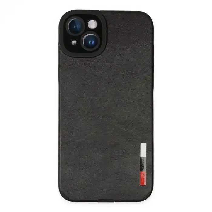 İphone 14 Plus Kılıf Loop Deri Silikon - Siyah