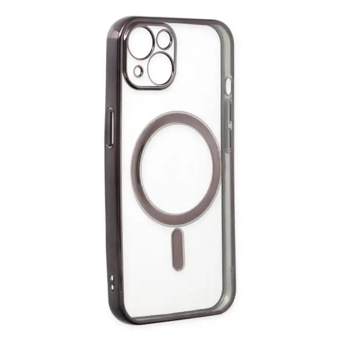 İphone 14 Plus Kılıf Magneticsafe Lazer Silikon - Siyah