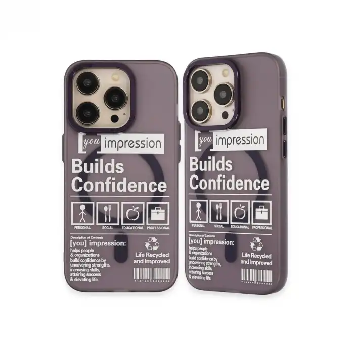 İphone 14 Pro Kılıf Apollo Magneticsafe Desenli Kapak - Apollo Mor - 6