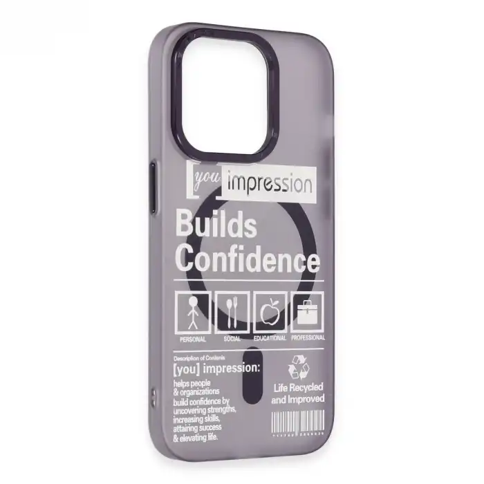 İphone 14 Pro Kılıf Apollo Magneticsafe Desenli Kapak - Apollo Mor - 6