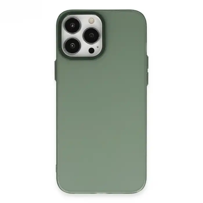 İphone 14 Pro Kılıf Modos Metal Kapak - Koyu Yeşil