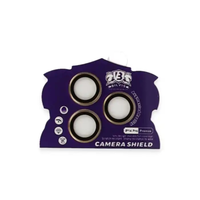 İphone 14 Pro Max Bilvis Titan Kamera Lens - Gold